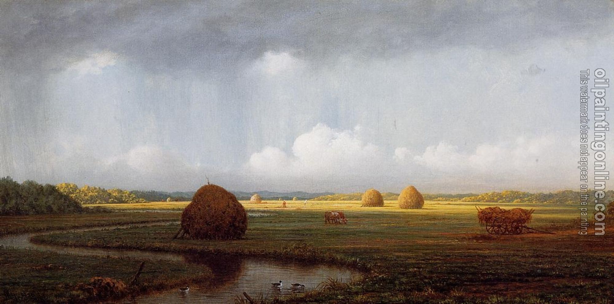 Heade, Martin Johnson - Sudden Shower, Newbury Marshes